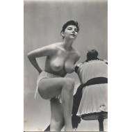 Carte Photo - Jolie nue des années 60